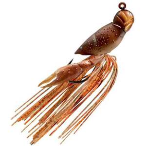 LIVETARGET Hollow Body Craw Soft Craw Bait - Natural/Brown, 1-1/2in, 3/8oz