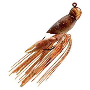 LIVETARGET Hollow Body Craw Soft Craw Bait - Natural/Brown, 2in, 3/4oz