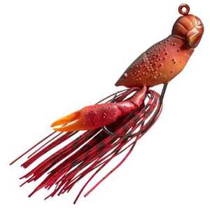 LIVETARGET Hollow Body Craw Soft Craw Bait - Red, 1-1/2in, 3/8oz