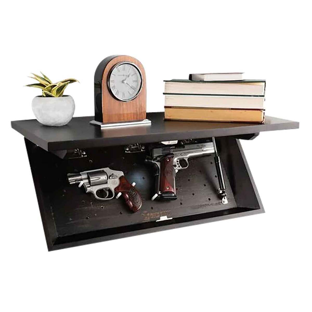 Lockdown In Plain Sight Shelf Safe - Walnut - Walnut Lockdown In Plain Sight Shelf Safe - Walnut - Walnut