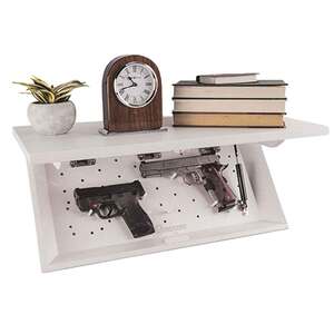 Lockdown In Plain Sight Shelf Safe - White