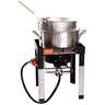 Loco Cookers 30 QT Boil Fry Steam Kit With Stand - Black