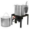 LoCo Cookers 60 QT Boiling Kit with Twist and Stream/SureSpark - Silver / Black