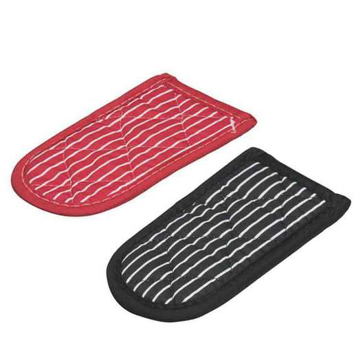 Lodge 2 Pack Hot Handle Mitts - Red and Black