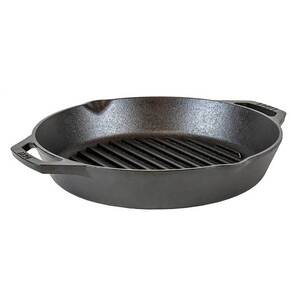 Lodge Dual Handle Cast Iron Grill Pan - 12in
