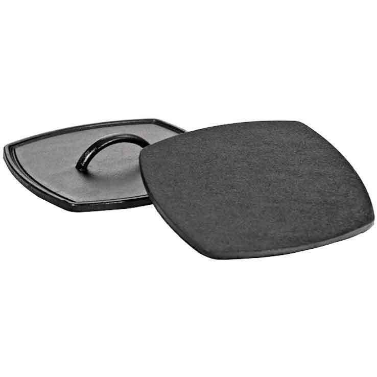 Lodge Flat Iron Square Grill Press Lodge Flat Iron Square Grill Press