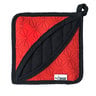 Lodge Silicone and Fabric Potholder - Red/Black