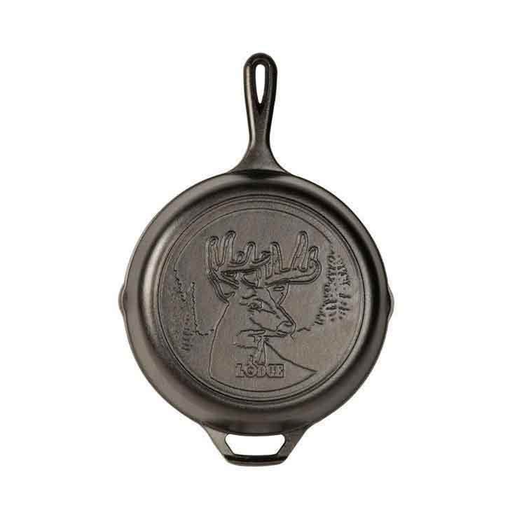 Lodge Wildlife Deer Cast Iron Skillet - 10.25in - Black Lodge Wildlife Deer Cast Iron Skillet - 10.25in - Black