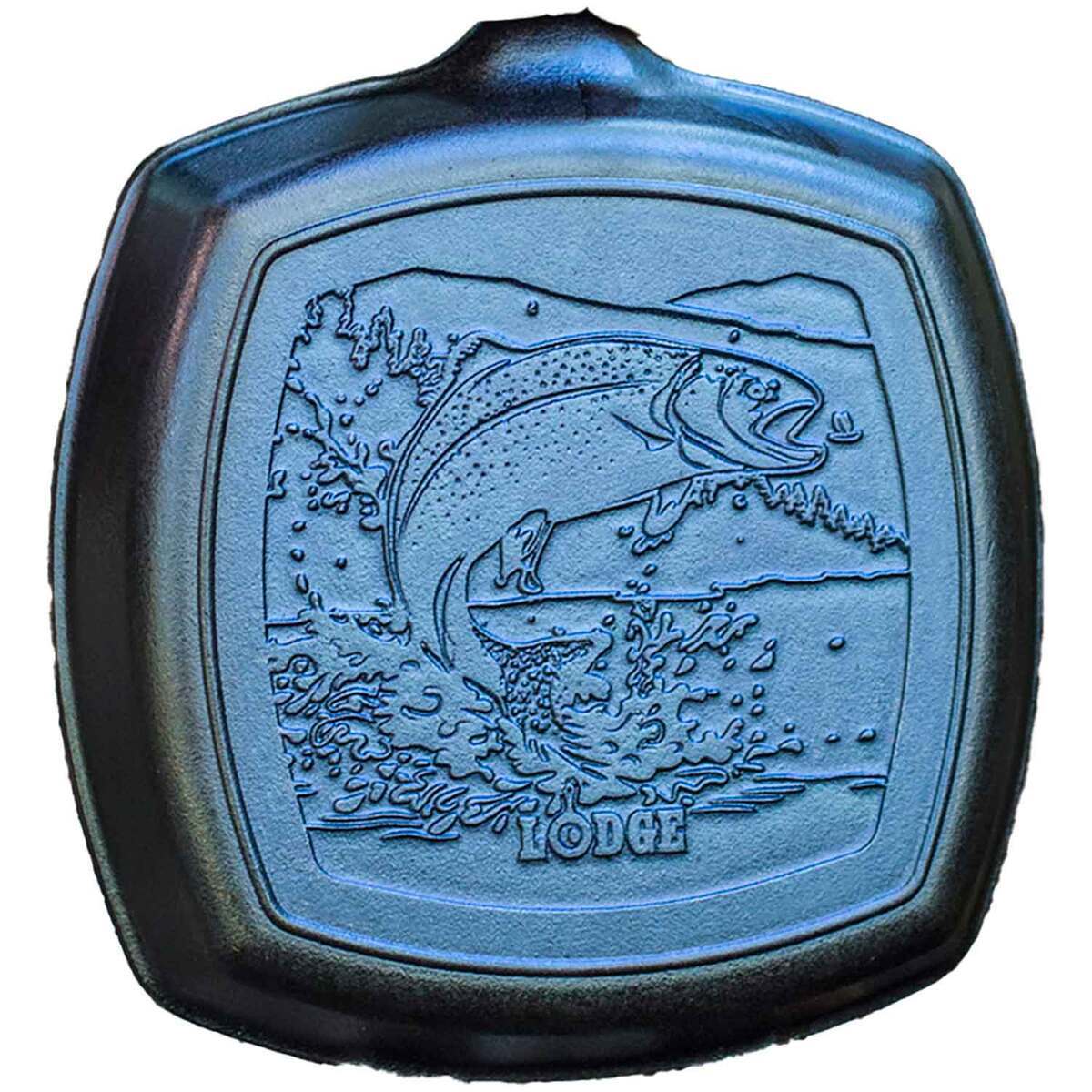 Lodge Wildlife Series Square Cast Iron Fish Grill Pan - 10.5in - Black Lodge Wildlife Series Square Cast Iron Fish Grill Pan - 10.5in - Black
