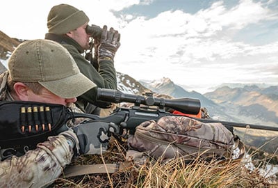 long range hunting rifle with scope