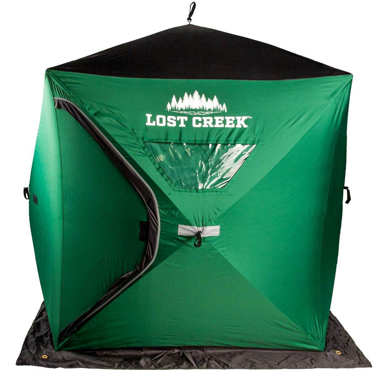 Lost Creek Gale Force 2-Man Hub Ice Fishing Shelter - Green - Green Lost Creek Gale Force 2-Man Hub Ice Fishing Shelter - Green - Green