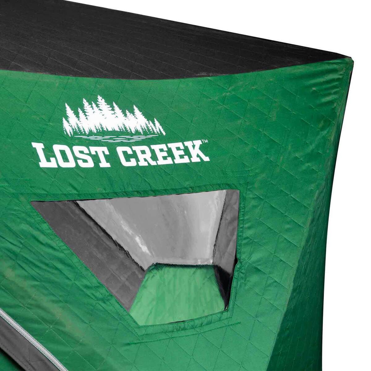 Lost Creek Gale Force 2-Man Hub Ice Fishing Shelter - Green - Green Lost Creek Gale Force 2-Man Hub Ice Fishing Shelter - Green - Green