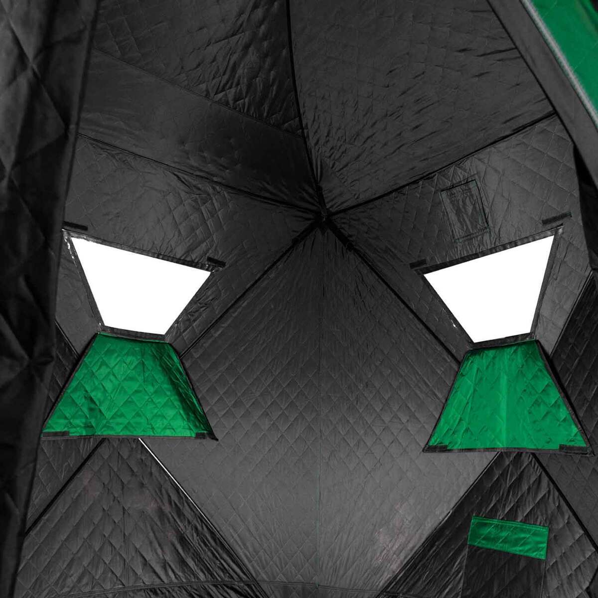 Lost Creek Gale Force 3-Man Thermal Hub Ice Fishing Shelter - Green - Green Lost Creek Gale Force 3-Man Thermal Hub Ice Fishing Shelter - Green - Green