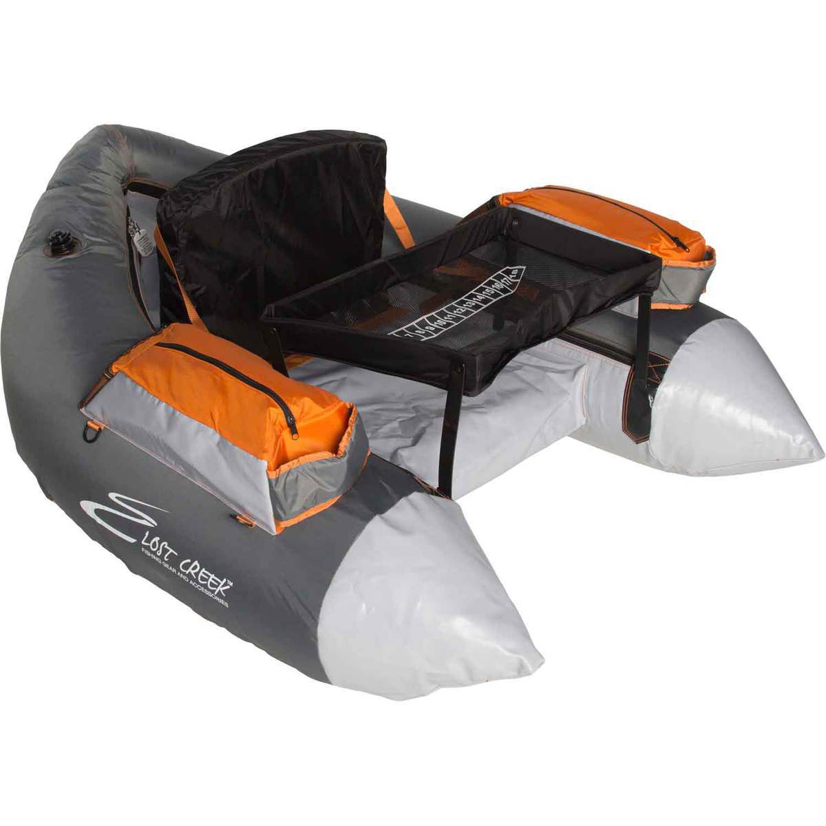 Lost Creek 4 Float Tube - Gray/Orange - Gray/Orange