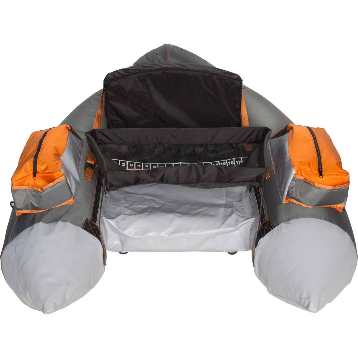 Lost Creek 4 Float Tube - Gray/Orange - Gray/Orange