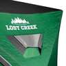 Lost Creek Gale Force 4-Man Wide Bottom Thermal Hub Ice Fishing Shelter - Green - Green
