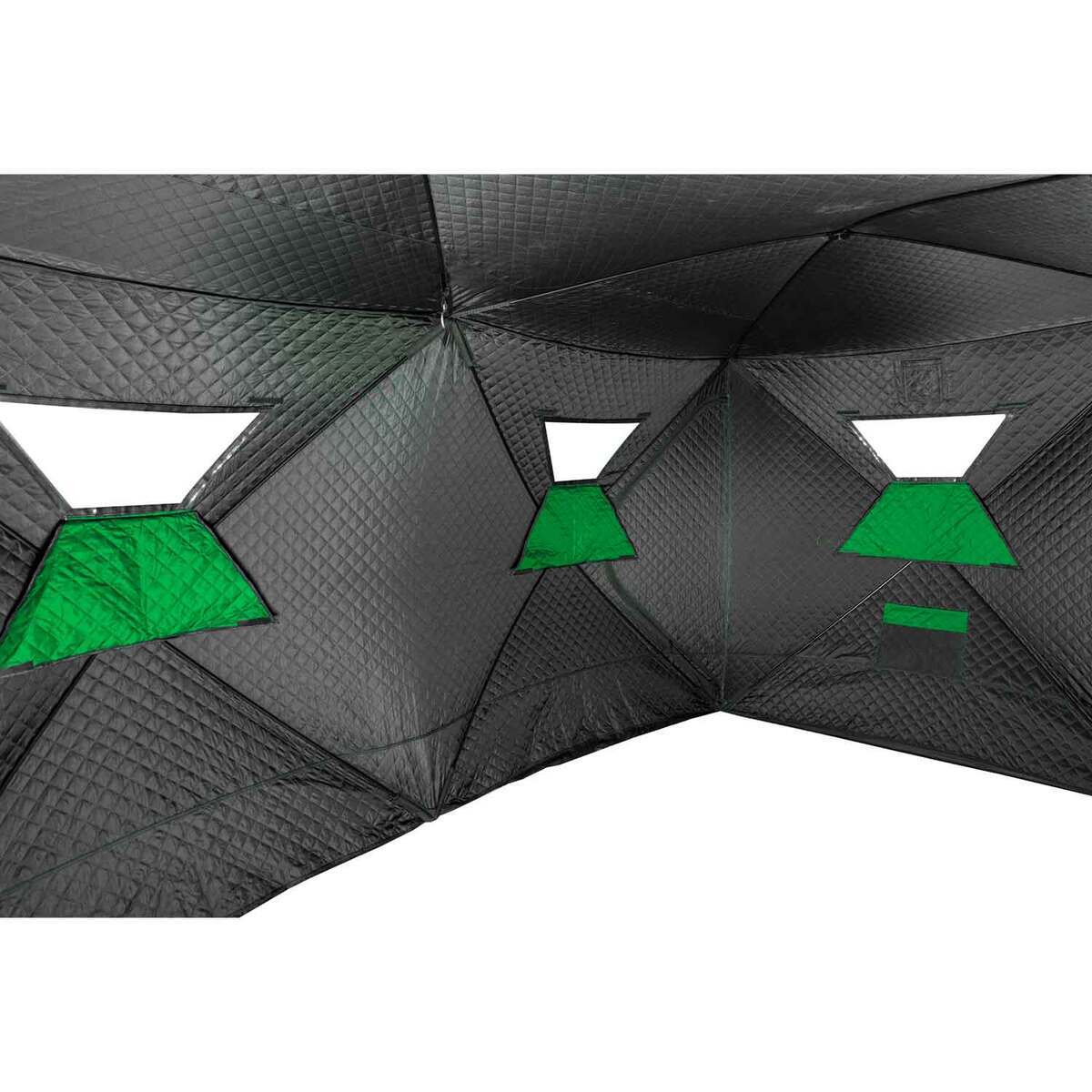 Lost Creek Gale Force 6-Man Thermal Hub Ice Fishing Shelter - Green - Green Lost Creek Gale Force 6-Man Thermal Hub Ice Fishing Shelter - Green - Green
