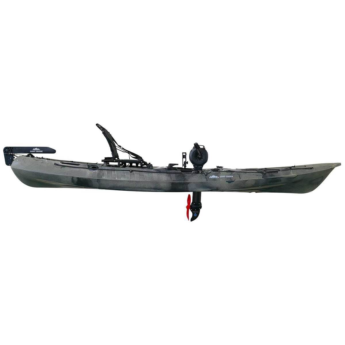 Lost Creek Angler 12 Sit-On-Top Pedal-Drive Kayak - 12.4ft Camo - Camo Lost Creek Angler 12 Sit-On-Top Pedal-Drive Kayak - 12.4ft Camo - Camo
