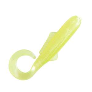 Lost Creek Curl Tail Soft Minnow Bait - Chartreuse Pearl, 2-1/2in, 10pk