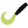 Lost Creek Fat Single Tail Grub - Chartreuse Shad, 2in, 10pk - Chartreuse Shad