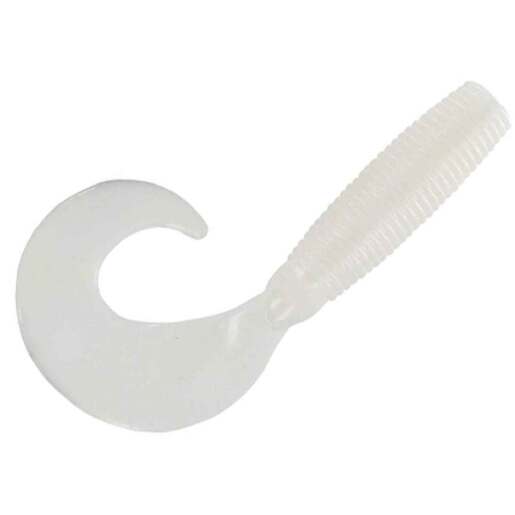 Lost Creek Finesse Single Tail Grub - 4in, 4pk - Junebug