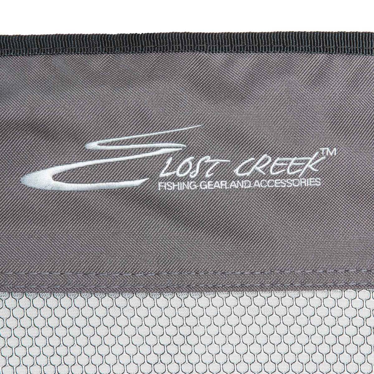 Lost Creek Fishing Chair with Rod and Drink Holder - Blue/Grey Lost Creek Fishing Chair with Rod and Drink Holder - Blue/Grey