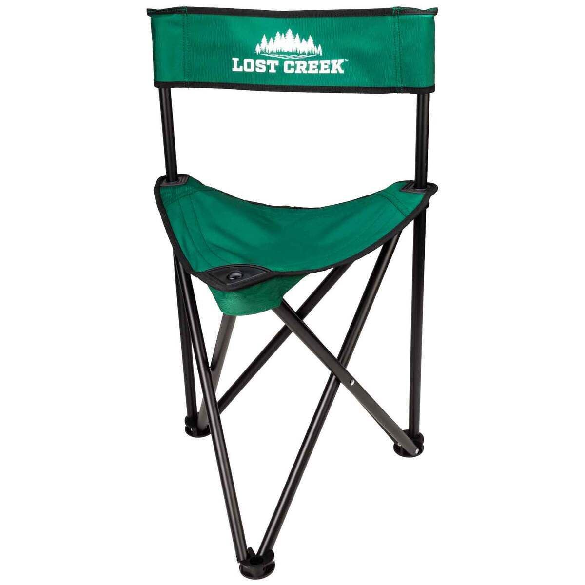 Lost Creek Folding Ice Fishing Chair - Green - Green Lost Creek Folding Ice Fishing Chair - Green - Green