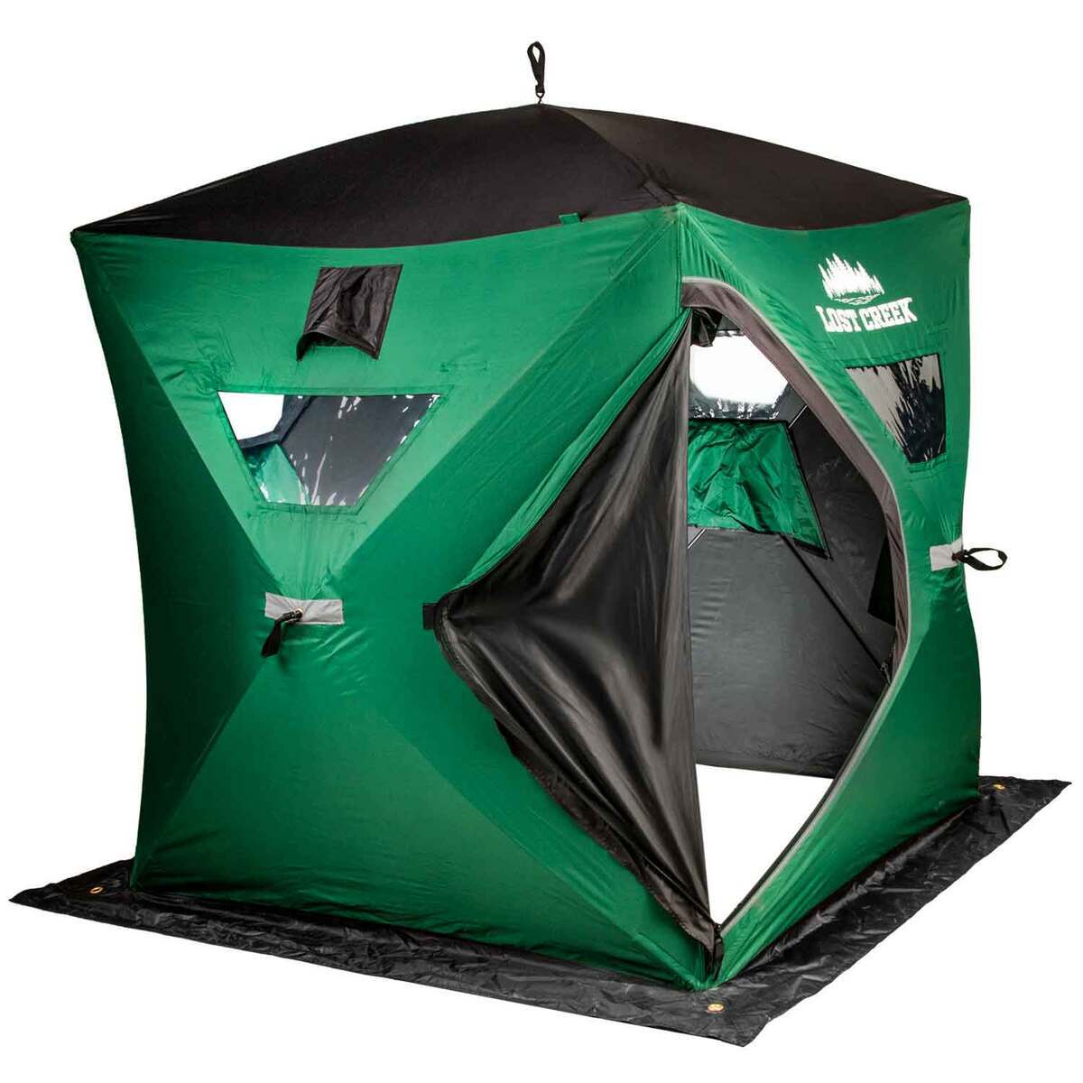 Lost Creek Gale Force 3-Man Hub Ice Fishing Shelter - Green by Sportsman's Warehouse