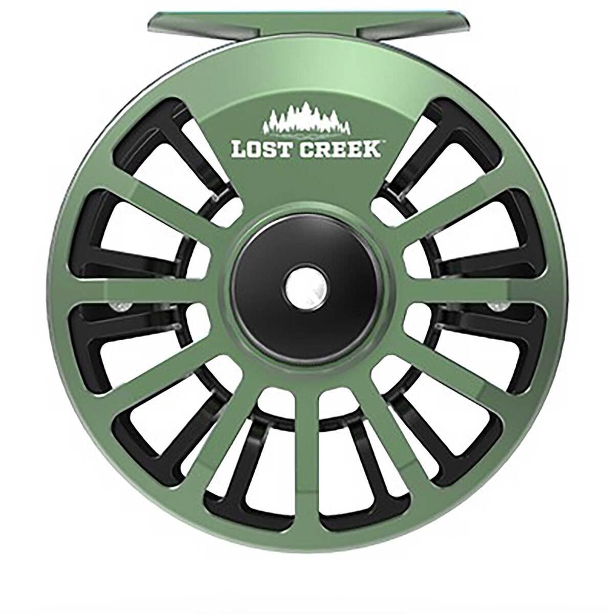 Lost Creek Large Arbor Fly Fishing Reel - Green 5/6wt by Sportsman's Warehouse