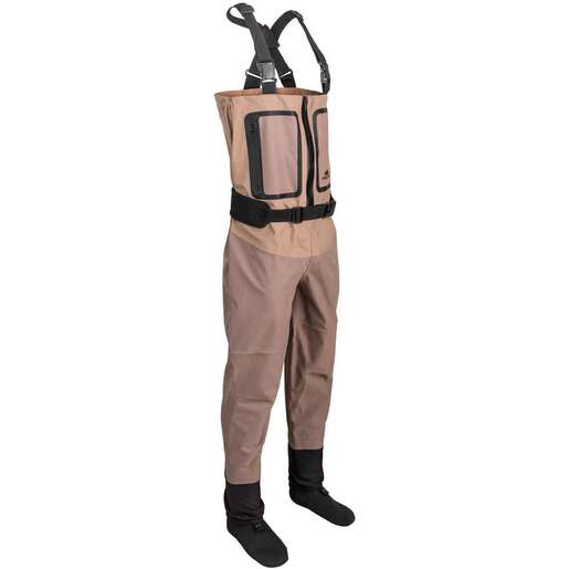 Lost Creek Men’s Guide Series Zip Stockingfoot Fishing Waders – Brown XL