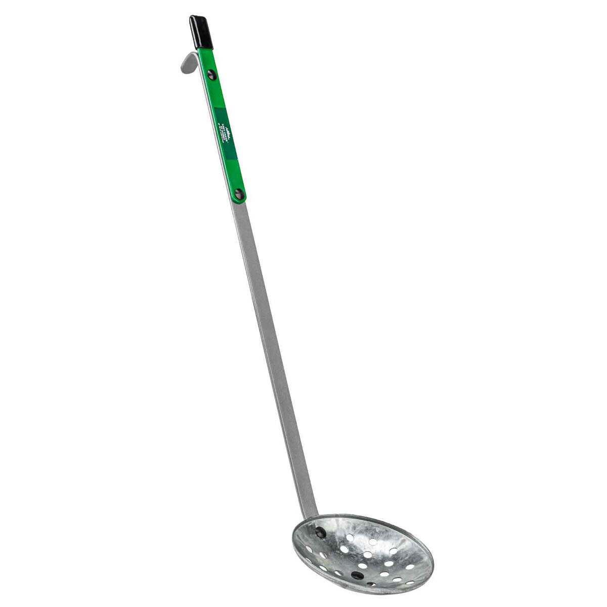 Lost Creek Metal Ice Skimmer with Chipper Ice Fishing Accessory - Black/Green - Red/Silver Lost Creek Metal Ice Skimmer with Chipper Ice Fishing Accessory - Black/Green - Red/Silver