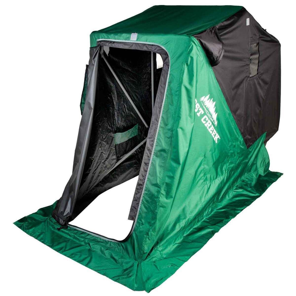 Lost Creek One Man Flip Ice Fishing Shelter - Green Lost Creek One Man Flip Ice Fishing Shelter - Green