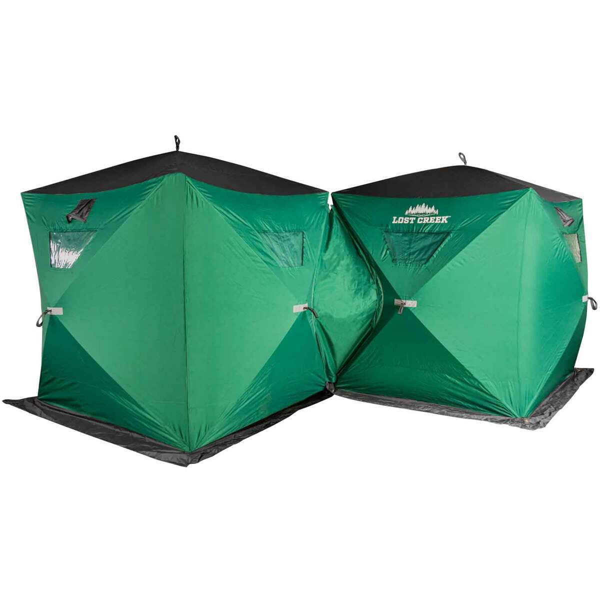 Lost Creek Party Tent Kit Ice Fishing Shelter - Green/Black - Green/Black Lost Creek Party Tent Kit Ice Fishing Shelter - Green/Black - Green/Black
