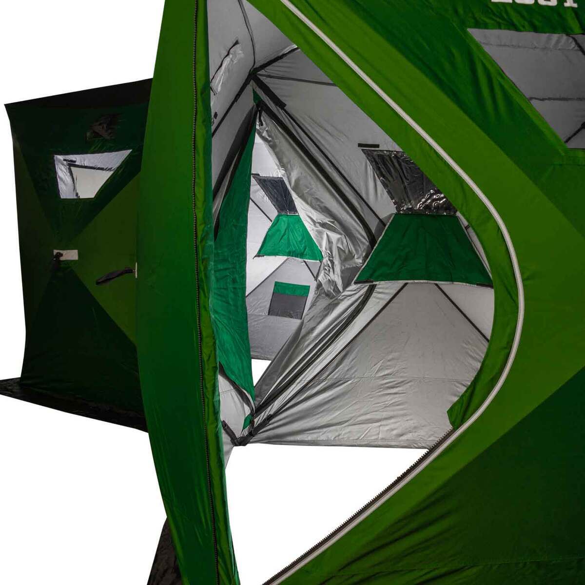 Lost Creek Party Tent Kit Ice Fishing Shelter - Green/Black - Green/Black Lost Creek Party Tent Kit Ice Fishing Shelter - Green/Black - Green/Black