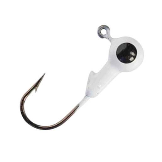 Lost Creek Round Jig Head - Black Chartreuse