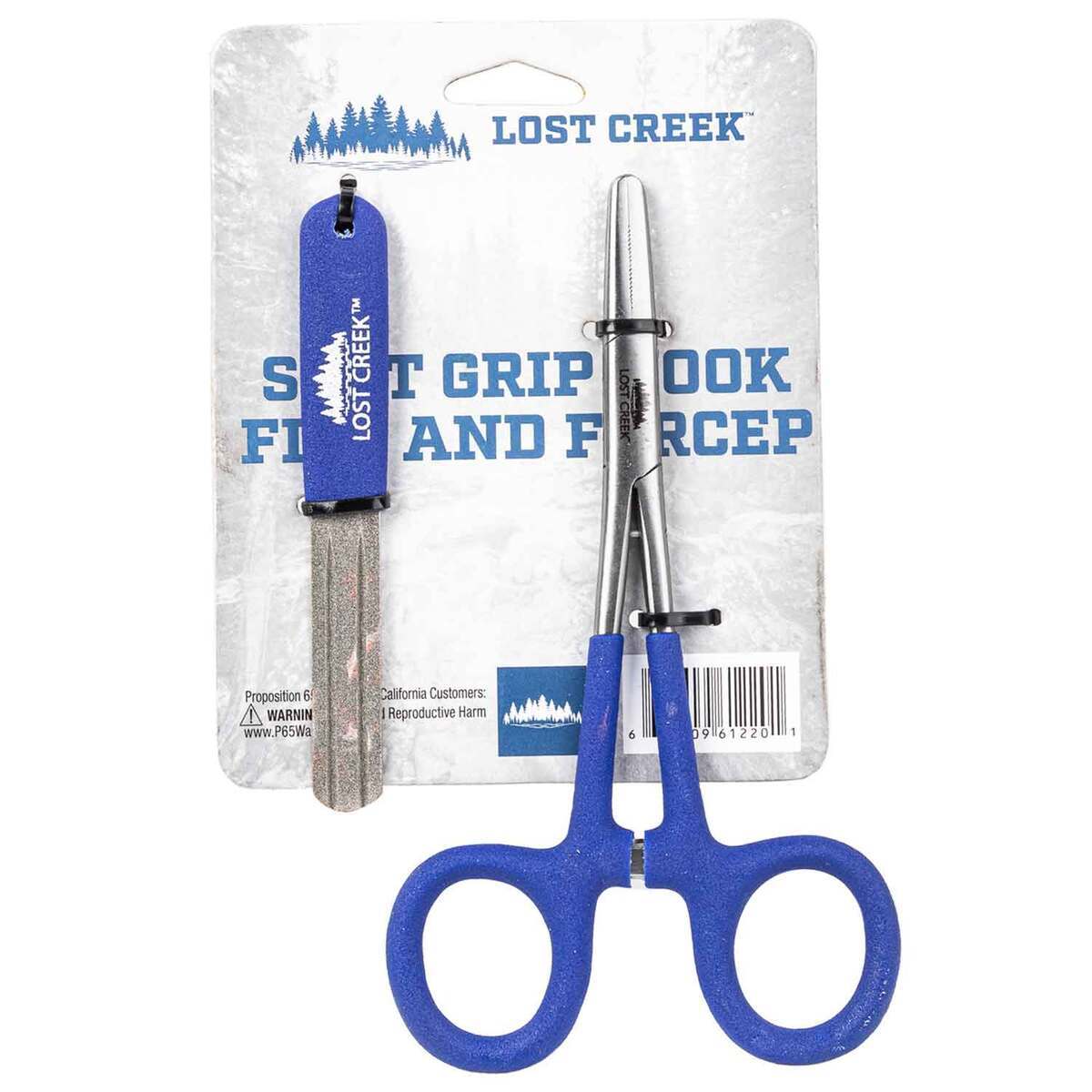 Lost Creek Soft Grip Hook File and Forcep - Blue Lost Creek Soft Grip Hook File and Forcep - Blue
