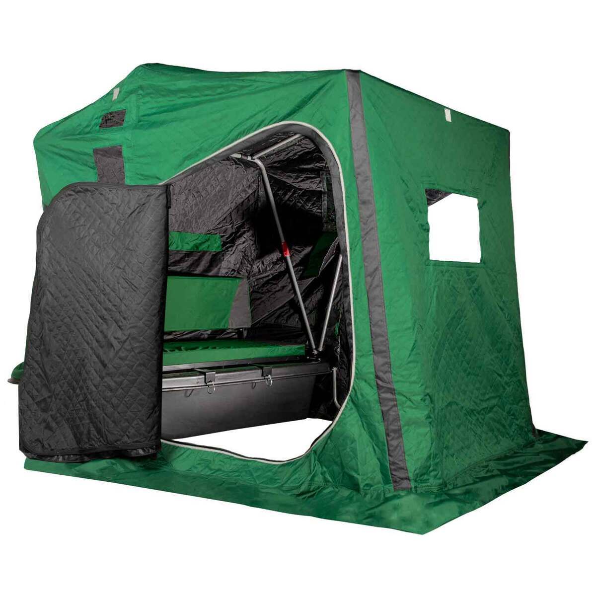 Lost Creek Thermal 2 Man Flip Ice Fishing Shelter - Green Lost Creek Thermal 2 Man Flip Ice Fishing Shelter - Green