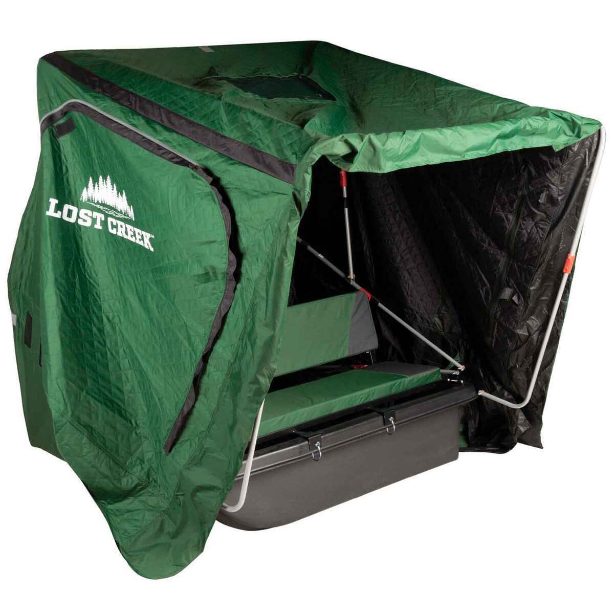 Lost Creek Thermal 2 Man Flip Ice Fishing Shelter - Green Lost Creek Thermal 2 Man Flip Ice Fishing Shelter - Green
