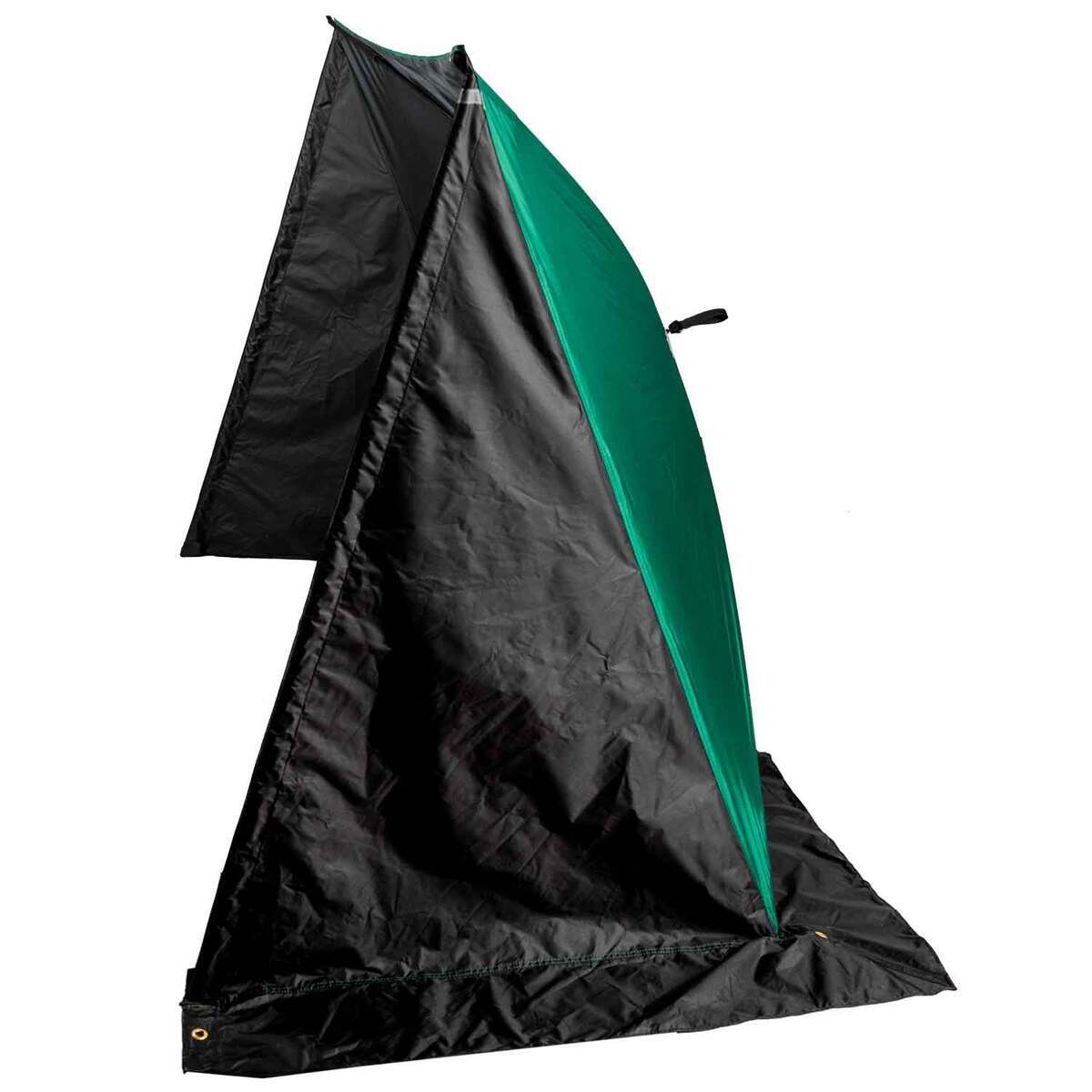 Lost Creek Wind Block Panel Hub Ice Fishing Shelter - Green Lost Creek Wind Block Panel Hub Ice Fishing Shelter - Green