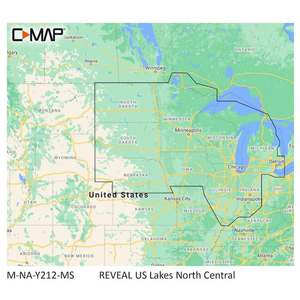 Lowrance C-Map Reveal U.S. Lakes Map Software - North Central