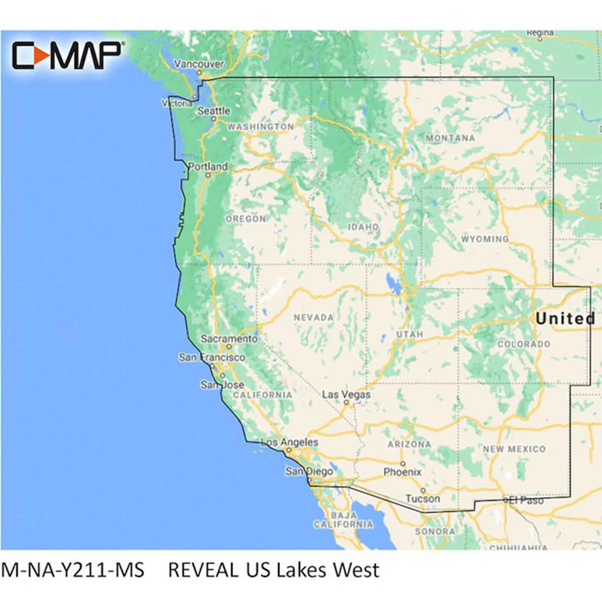 Lowrance C-Map Reveal U.S. Lakes Map Software Lowrance C-Map Reveal U.S. Lakes Map Software