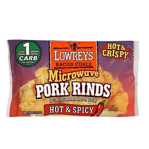 Lowrey's Hot and Spicy Microwave Pork Rinds - 3.5 Servings