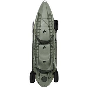 Lifetime Sport Fisher Angler 100 Sit- On-Top Kayaks w/ Paddles - 10ft Olive Green