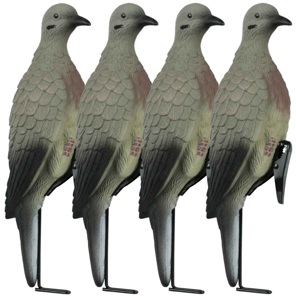 Lucky Duck Clip On With Stakes Dove Decoys - 4 Pack Lucky Duck Clip On With Stakes Dove Decoys - 4 Pack