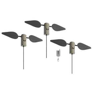 Lucky Duck Field Flashers With Remote Waterfowl/Dove Motion Decoy - 3 Pack
