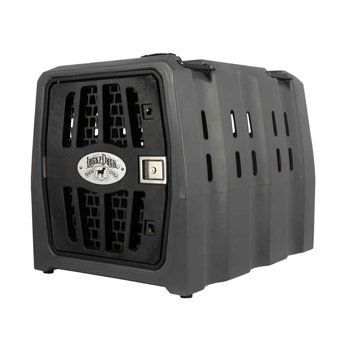 Lucky Duck Intermediate Dog Kennel - Gray Medium Lucky Duck Intermediate Dog Kennel - Gray Medium