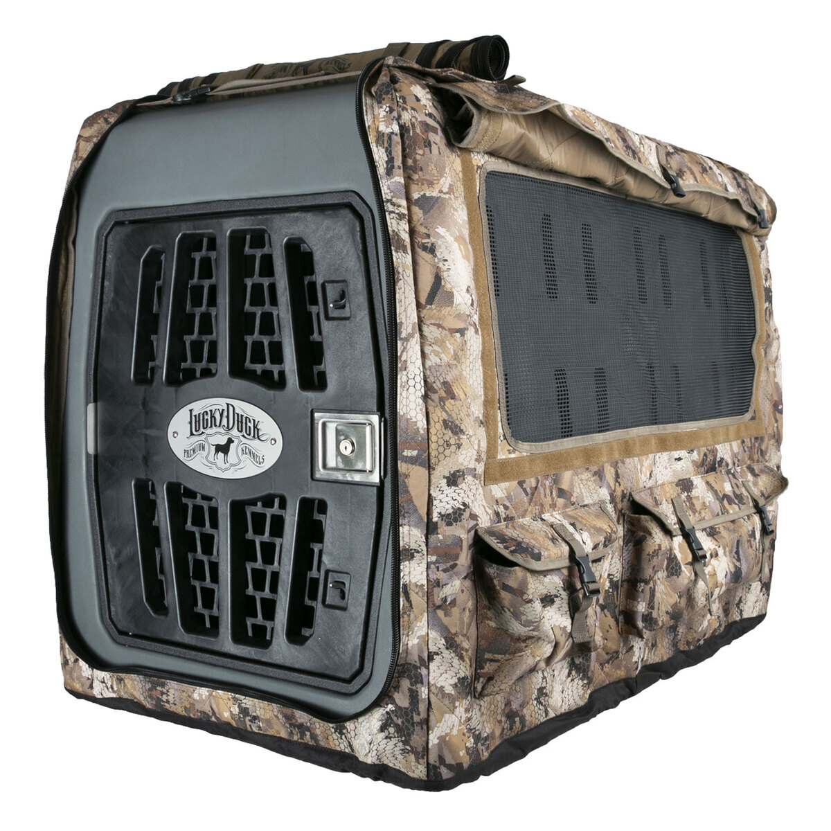 Lucky Duck Optifade Marsh Kennel Cover - Large - Optifade Marsh L Lucky Duck Optifade Marsh Kennel Cover - Large - Optifade Marsh L