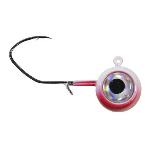Walleye County Lug Nut Jighead - Black Orange