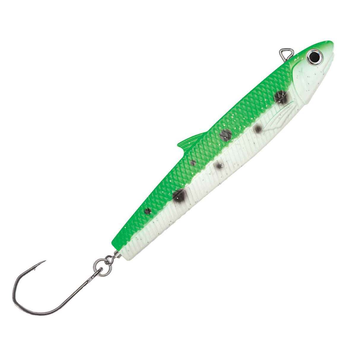 fish anchovy lure Burk's Hot Flash Minnow color and translucence of the real deal and is responsible for many days of epic Albie and striper fishing IMS Lures - Anchovy 130