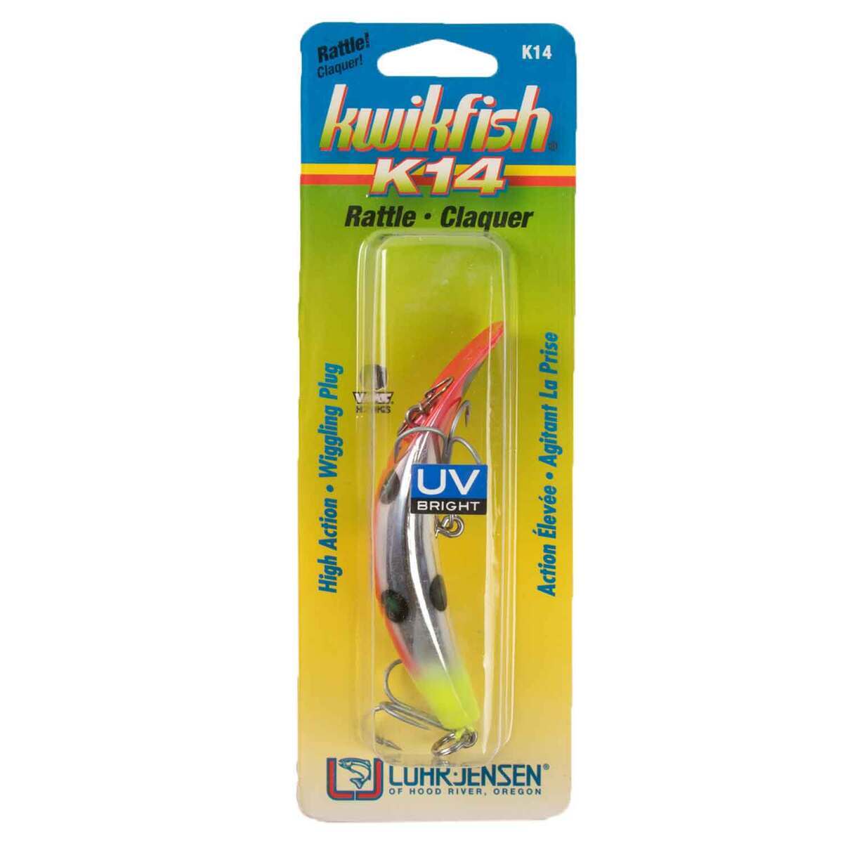 Luhr Jensen Kwikfish Rattling UV Bright Finish Trolling Lure Luhr Jensen Kwikfish Rattling UV Bright Finish Trolling Lure